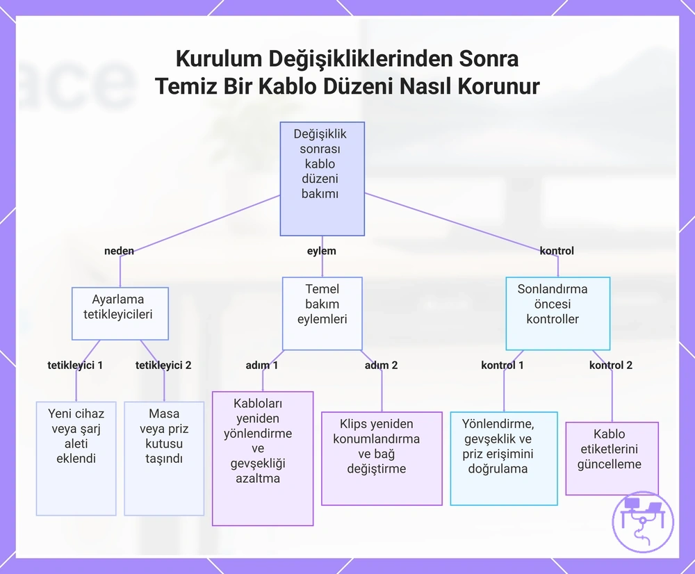Kurulum Değişikliklerinden Sonra Temiz Bir Kablo Düzeni Nasıl Korunur
