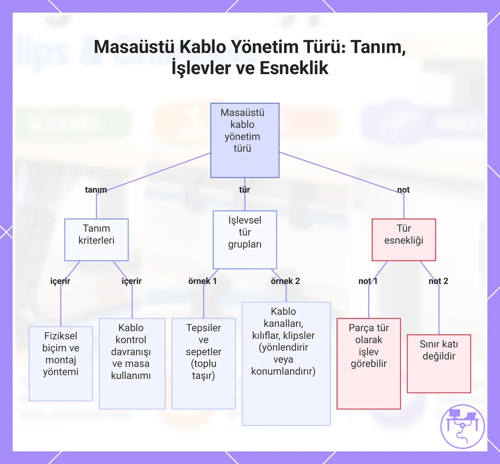 Masaüstü Kablo Yönetim Türü: Tanım, İşlevler ve Esneklik
