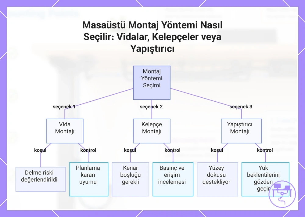 Masaüstü Montaj Yöntemi Nasıl Seçilir: Vidalar, Kelepçeler veya Yapıştırıcı