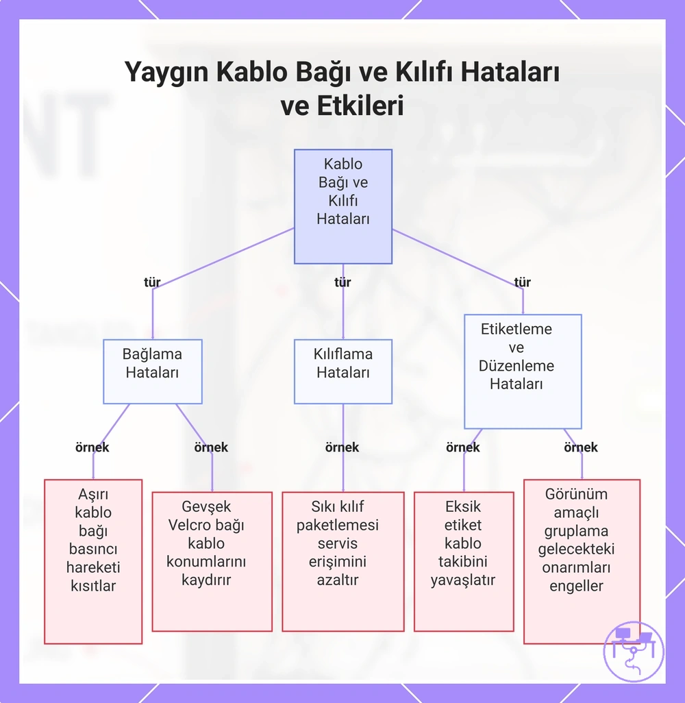 Yaygın Kablo Bağı ve Kılıfı Hataları ve Etkileri